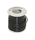 Click for Details on Black, Stranded 22AWG Hook-up wire by the foot
