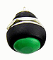 Click for Details on Domed Push Button, Green