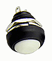 Click for Details on Domed Push Button, White