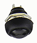 Click for Details on Domed Push Button, Black
