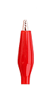 Click for Details on 1.107in Mini Alligator Clip with Red Plastic Boot